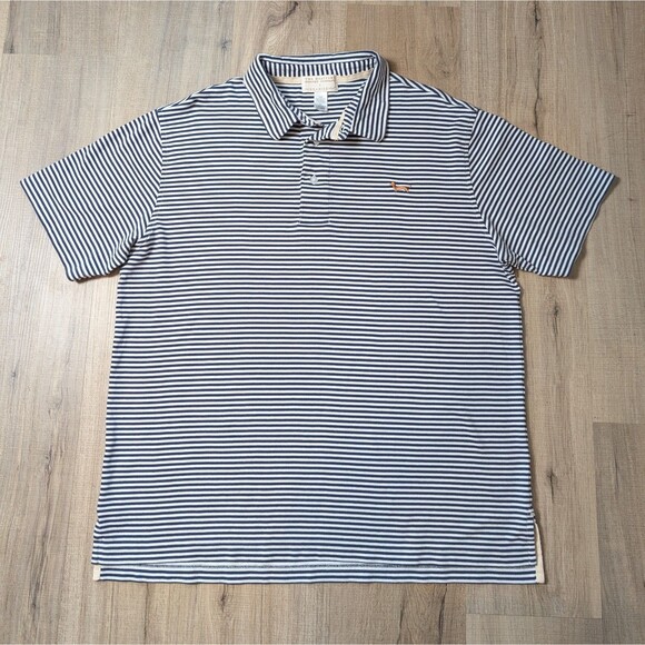 The Beaufort Bonnet Company x Seaside Style Polo Shirt XL Pima Cotton Striped - Picture 2 of 9